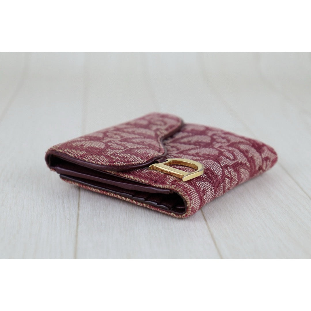 Fair ( Rank B ) ｜ Dior Trotter Trifold Wallet Red｜H24112503