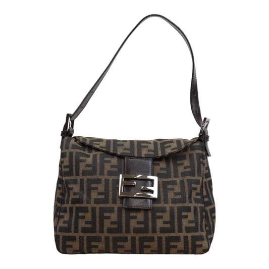 Rank A｜ FENDI Zucca Mamma Shoulder Bag ｜24031210