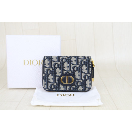 Excellent(Rank SA)|Full Set Dior Trotter Saddle Montaige Wallet Card Holder Coin Purse|S25081413