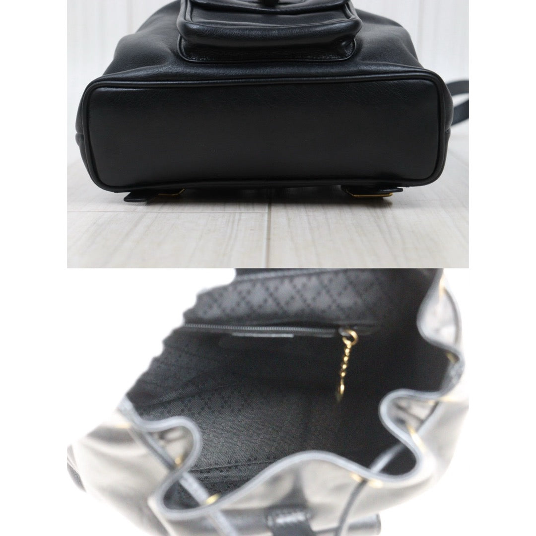 Good ( Rank AB)｜GUCCI Bamboo Calf Leather Mini Backpack Back｜25111901