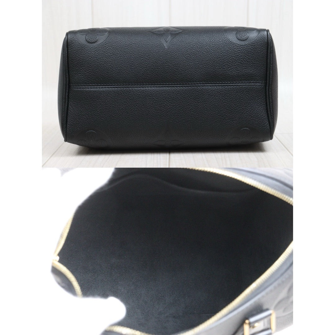 Include Entrupy Certificate of Authenticity｜Very Good ( Rank A)｜Full Set Louis Vuitton  Current Model Monogram Empreinte Speedy 25 Handbag Shoulder Bag IC Chips Model Black｜S26060606