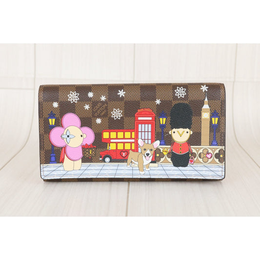 Very Good ( Rank A)｜  LV Damier Limited Edition Sarah Wallet IC Chips Model ｜X25071509