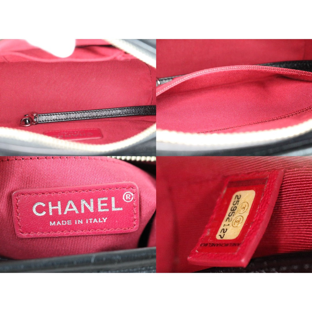 Good ( Rank AB)｜ CHANEL PM Gabrielle Calf Leather Shoulder Bag Black Made In 2018Year｜S26030812
