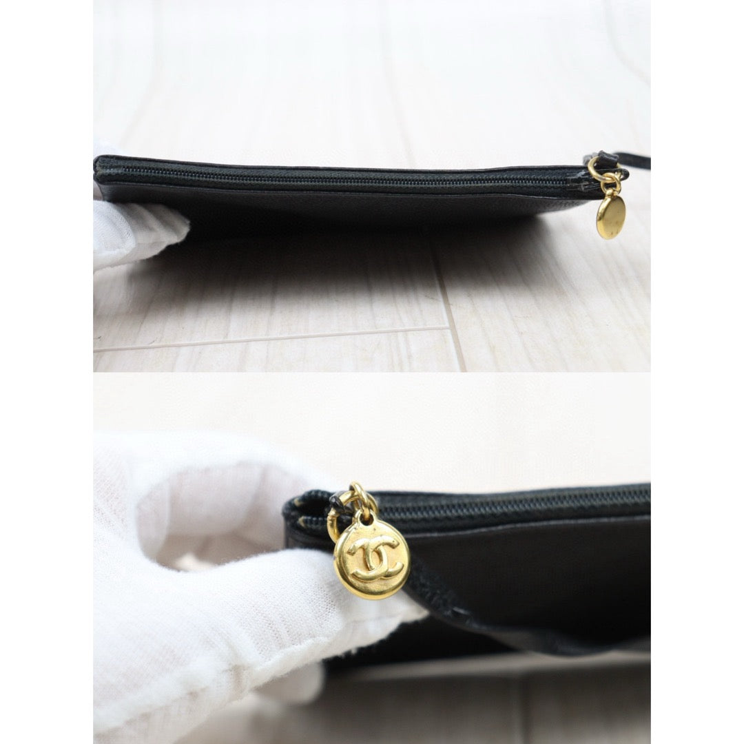 Include Entrupy Certificate of Authenticity｜Good ( Rank AB)｜CHANEL  Caviar Skin Leather Calf Backpack  Black Made in 1991-1994Year｜25042802