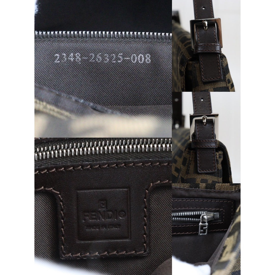 Rank A｜ FENDI Zucca Mamma Baguette Shoulder Bag ｜24022711