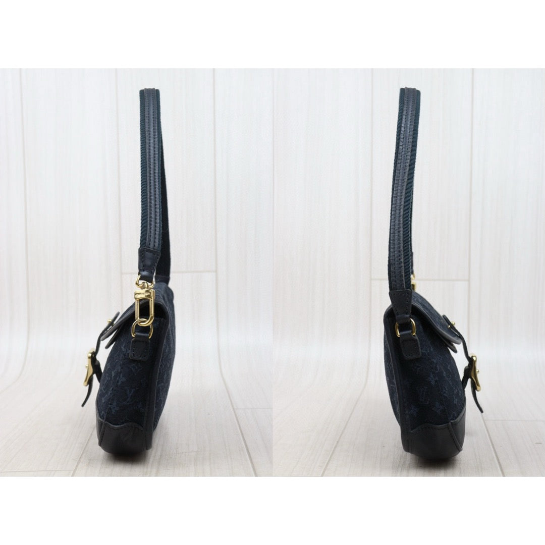 Good ( Rank AB) ｜LV Monogram Denim Shoulder Bag Dark Blue｜25052102