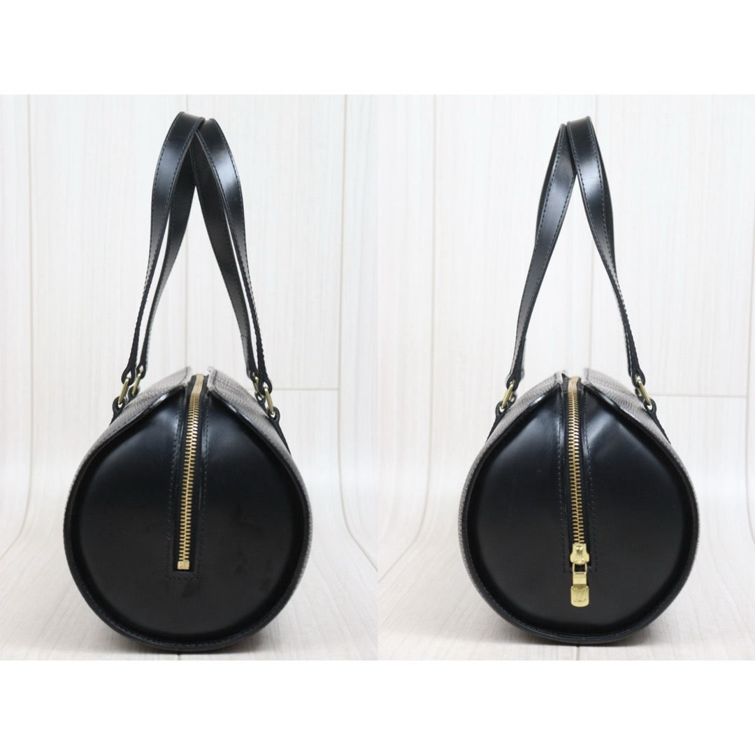 Include Entrupy Certificate of Authenticity｜Good ( Rank AB)｜ Louis Vuitton Epi Soufflot Handbag Black｜26042301