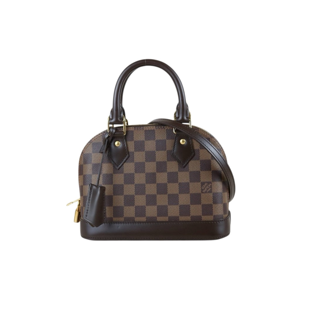 Include Entrupy Certificate of Authenticity｜Excellent（Rank SA）｜Louis Vuitton Damier Alma BB HandBag Shoulder Bag｜S26040816