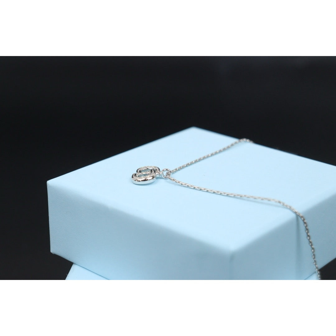 Very Good ( Rank A) ｜ Dior CD Rhinestone Necklace Silver ｜V25121115