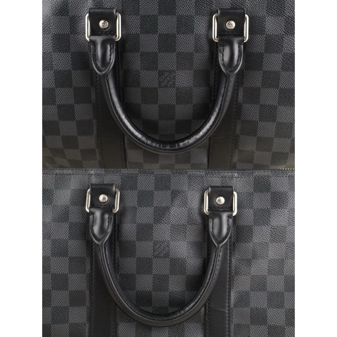 Include Entrupy Certificate of Authenticity｜Good ( Rank AB)｜ Louis Vuitton Damier Keepall 45 Hand Bag With Shoulder Strap｜S26090732