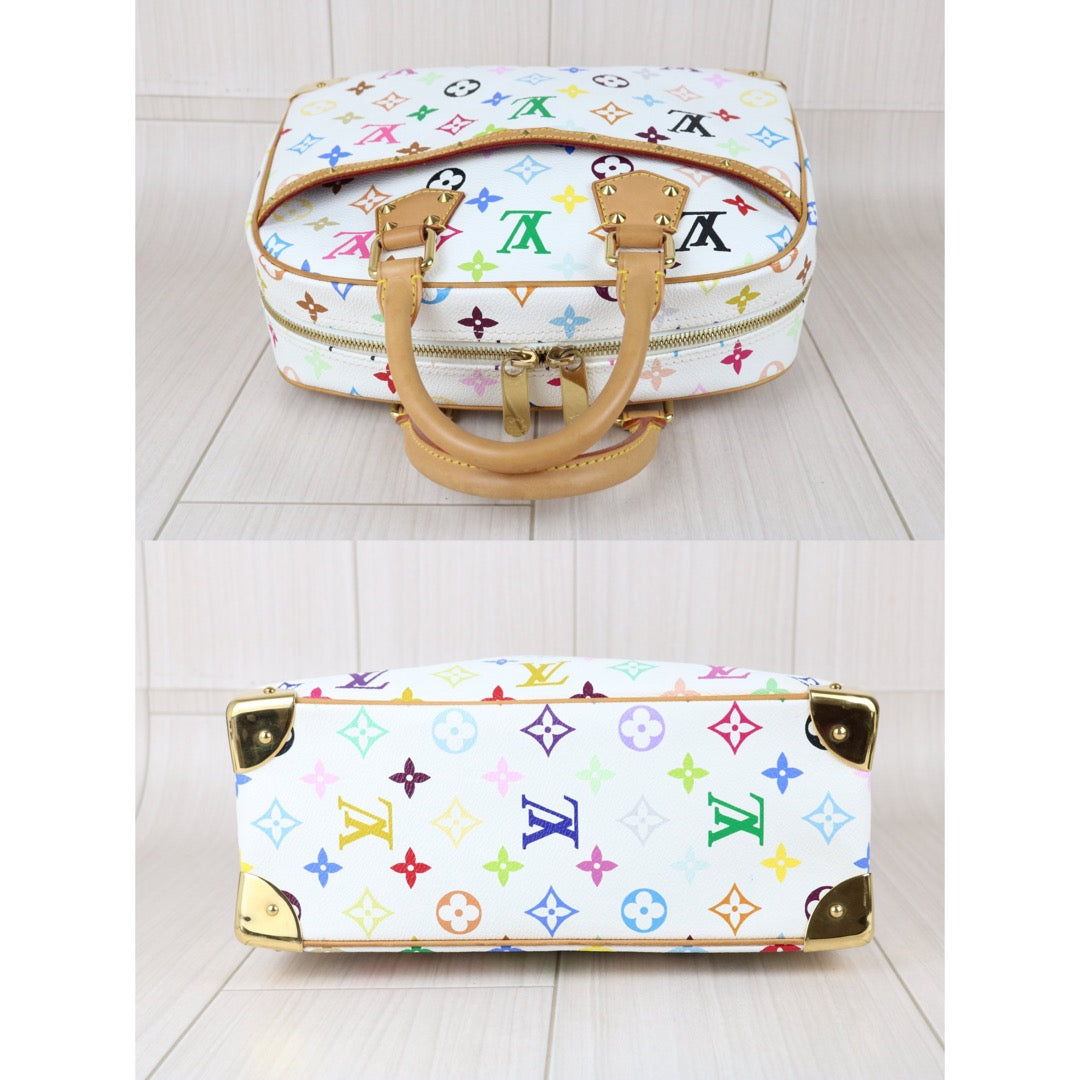 Include Entrupy Certificate of Authenticity｜Very Good ( Rank A)｜ Louis Vuitton Takashi Murakam Multi Monogram Trouville Hand Bag｜S26040805