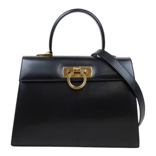 Rank A  ｜FerragamoGancini 2WAY Handbag  Shoulder Bag｜Q24032915