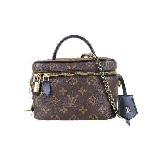 Include Entrupy Certificate of Authenticity｜Very Good ( Rank A) ｜Louis Vuitton Monogram Vanity PM Chain Bag IC Chips Model｜Z26101208