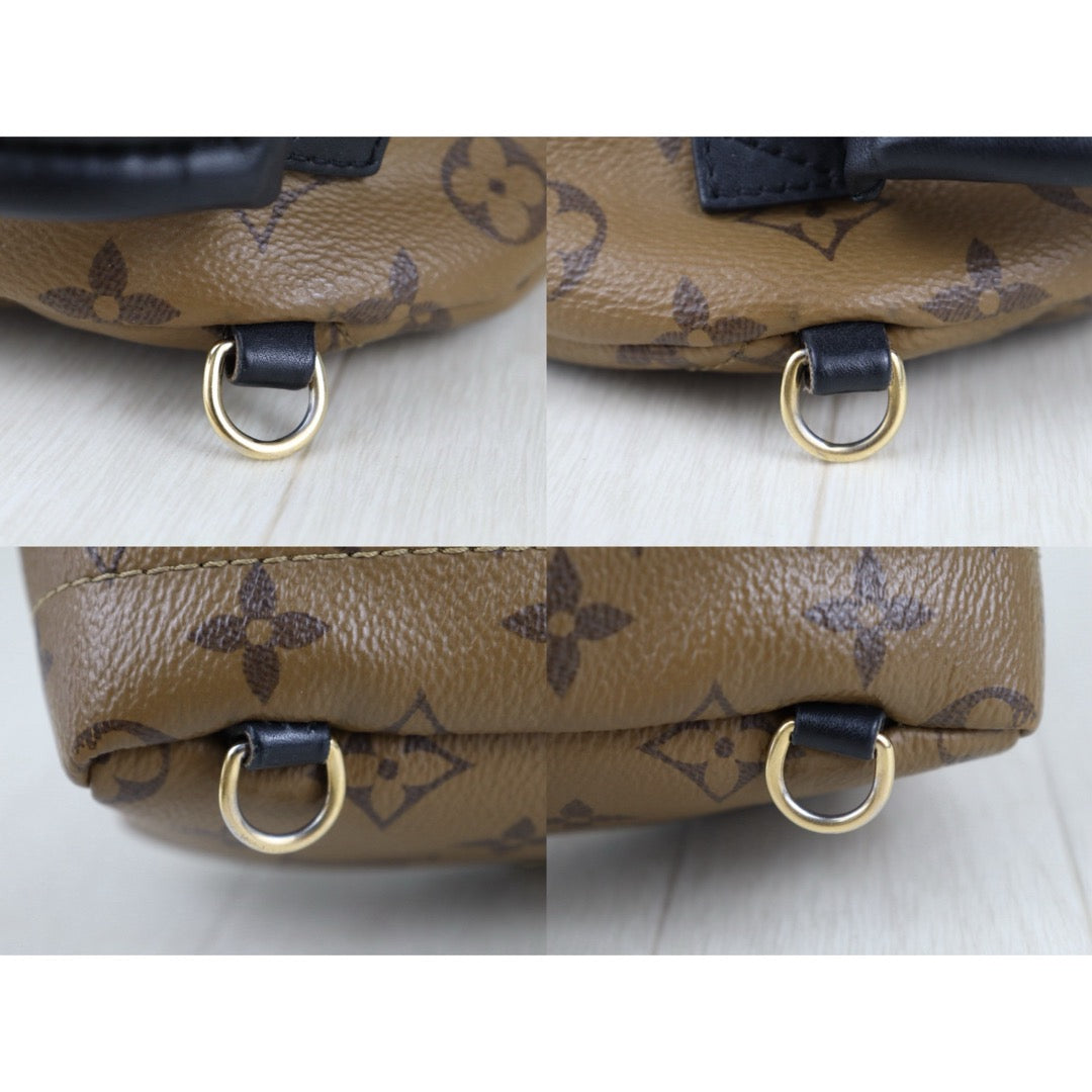 Include Entrupy Certificate of Authenticity｜Very Good ( Rank A) ｜  Louis Vuitton Monogram Coated Canvas Mini Palm Springs Backpack IC Chips Model｜S26040106