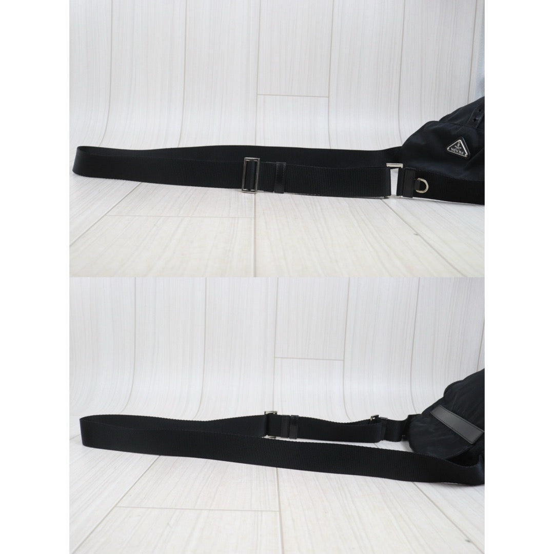 Include Entrupy Certificate of Authenticity｜Good ( Rank AB) ｜Prada  Nylon Black Shoulder Bag｜26100803