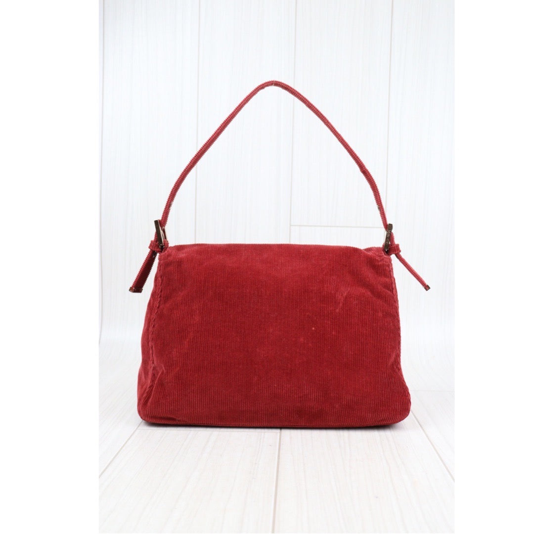 Rank A ｜ FENDI Baguette Shoulder Bag Red｜Q24021529