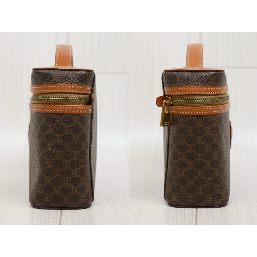 Include Entrupy Certificate of Authenticity｜Very Good ( Rank A)｜ CELINE Macadam Vanity Handbag ｜26031604