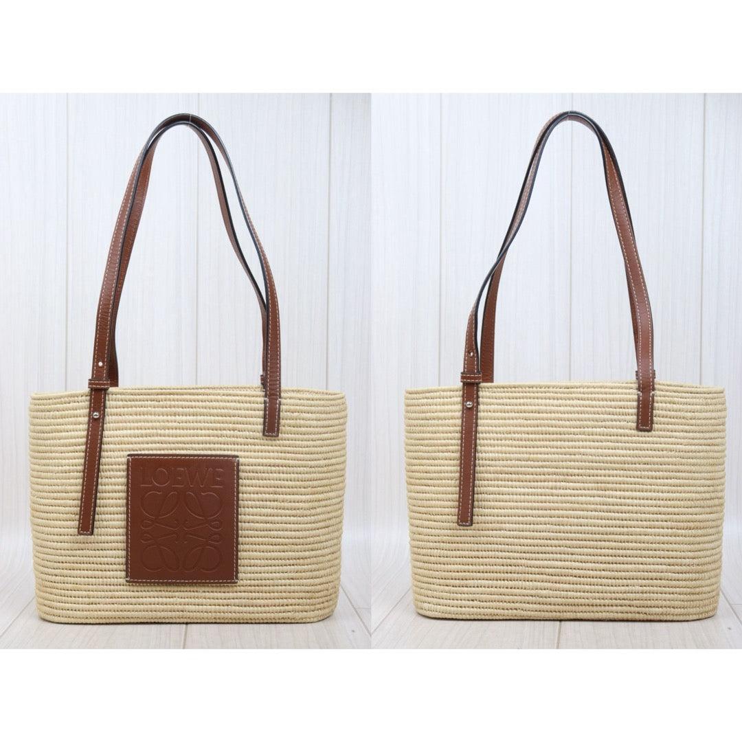 Very Good ( Rank A)｜ LOEWE Straw  Basket Handbag Shoulder Bag ｜25070902