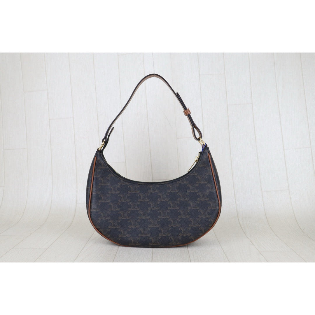 Very Good ( Rank A) ｜ CELINE Macadam AVA Triomphe Canvas Shoulder Bag｜S25121106
