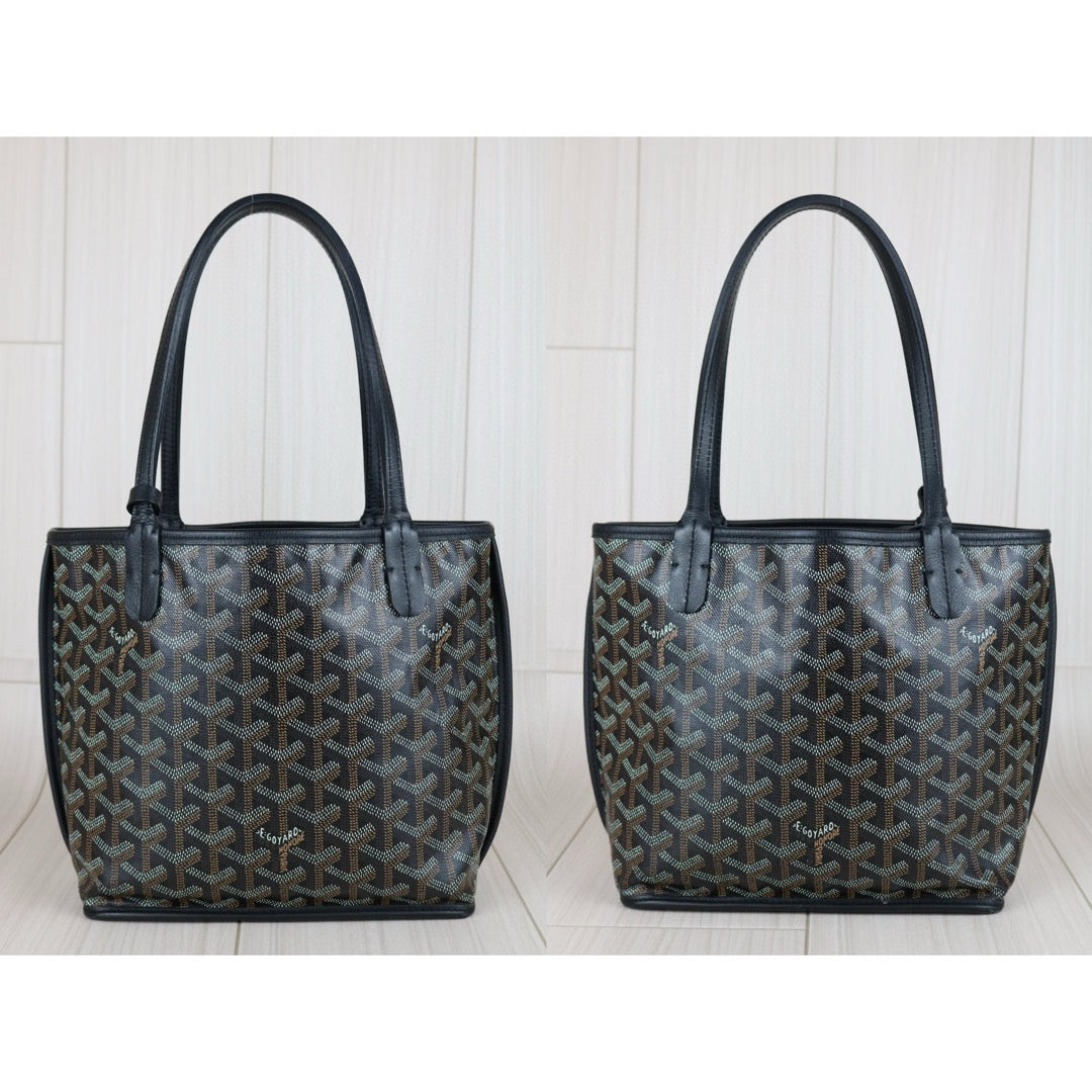 Very Good ( Rank A) ｜ Goyard Anyone Mini Tote Bag Black｜S24122407