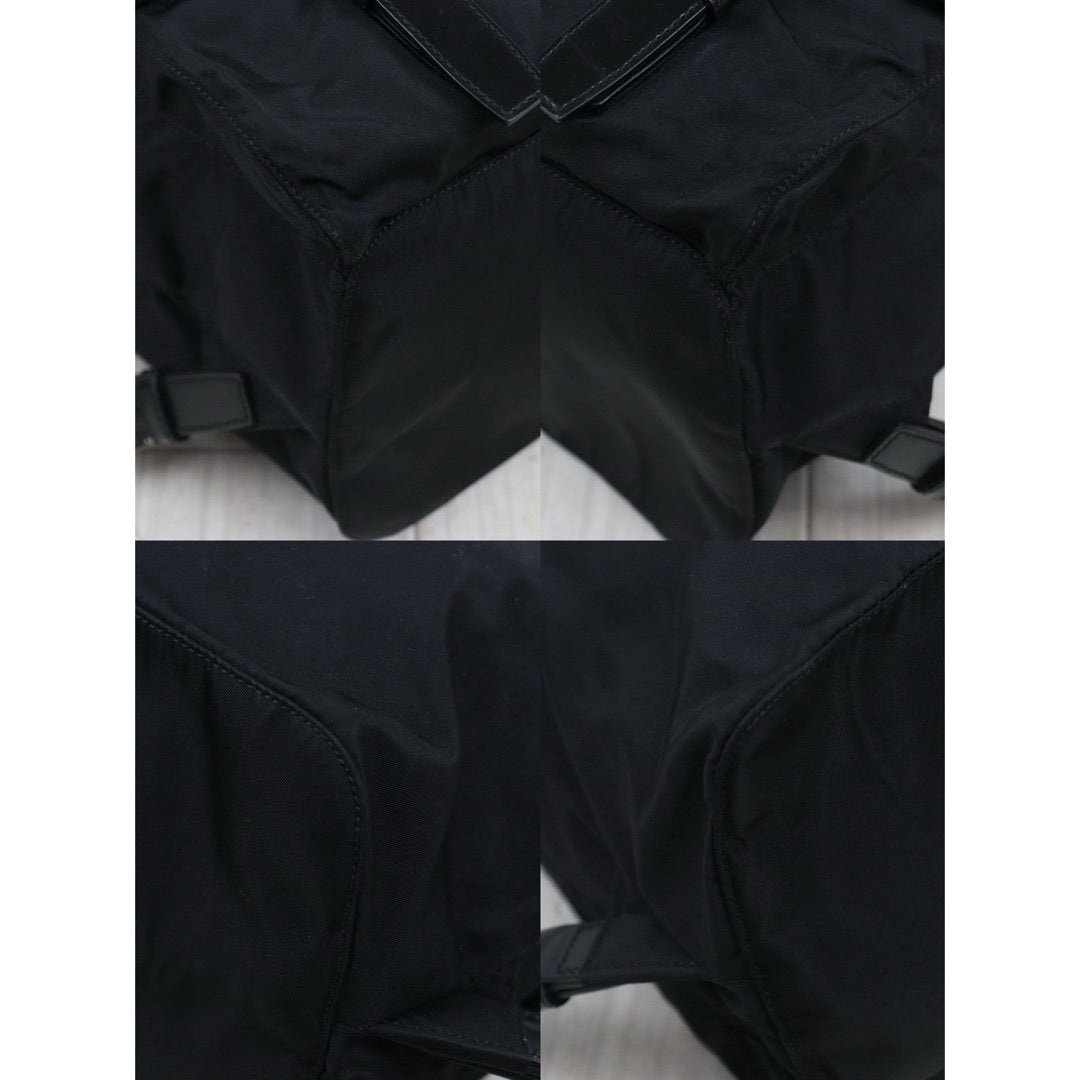 Include Entrupy Certificate of Authenticity｜Good ( Rank AB) ｜Prada  Nylon Black Backpack Medium｜26062601
