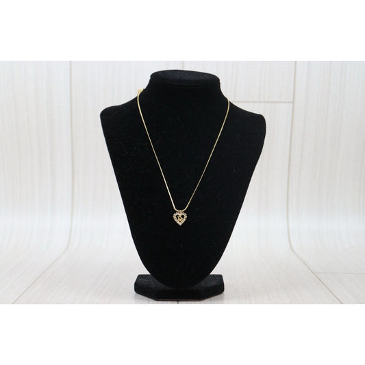 Very Good ( Rank A)  ｜ Dior CD Rhinestone Necklace Earring Set ｜24103113