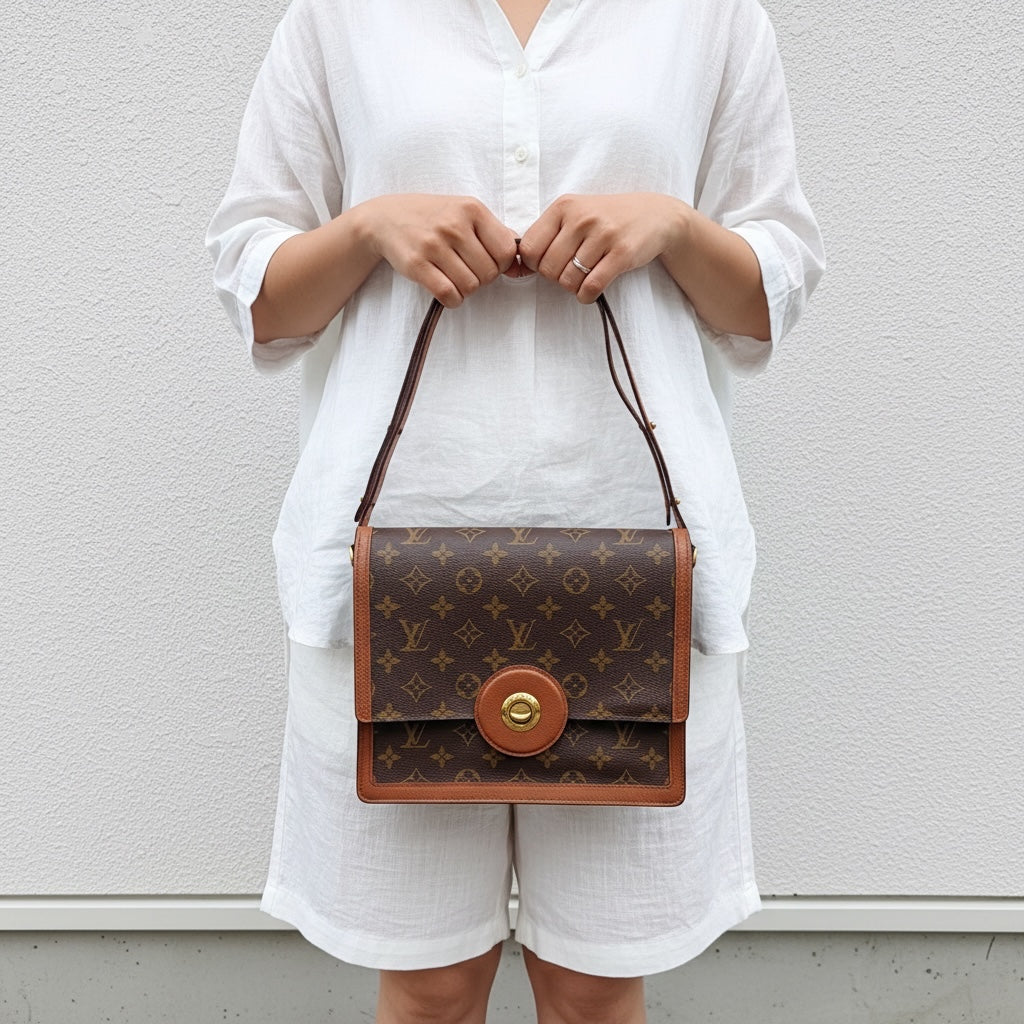 Include Entrupy Certificate of Authenticity｜Good ( Rank AB) ｜Louis Vuitton Monogram Vintage Raspail Shoulder Bag｜26061801