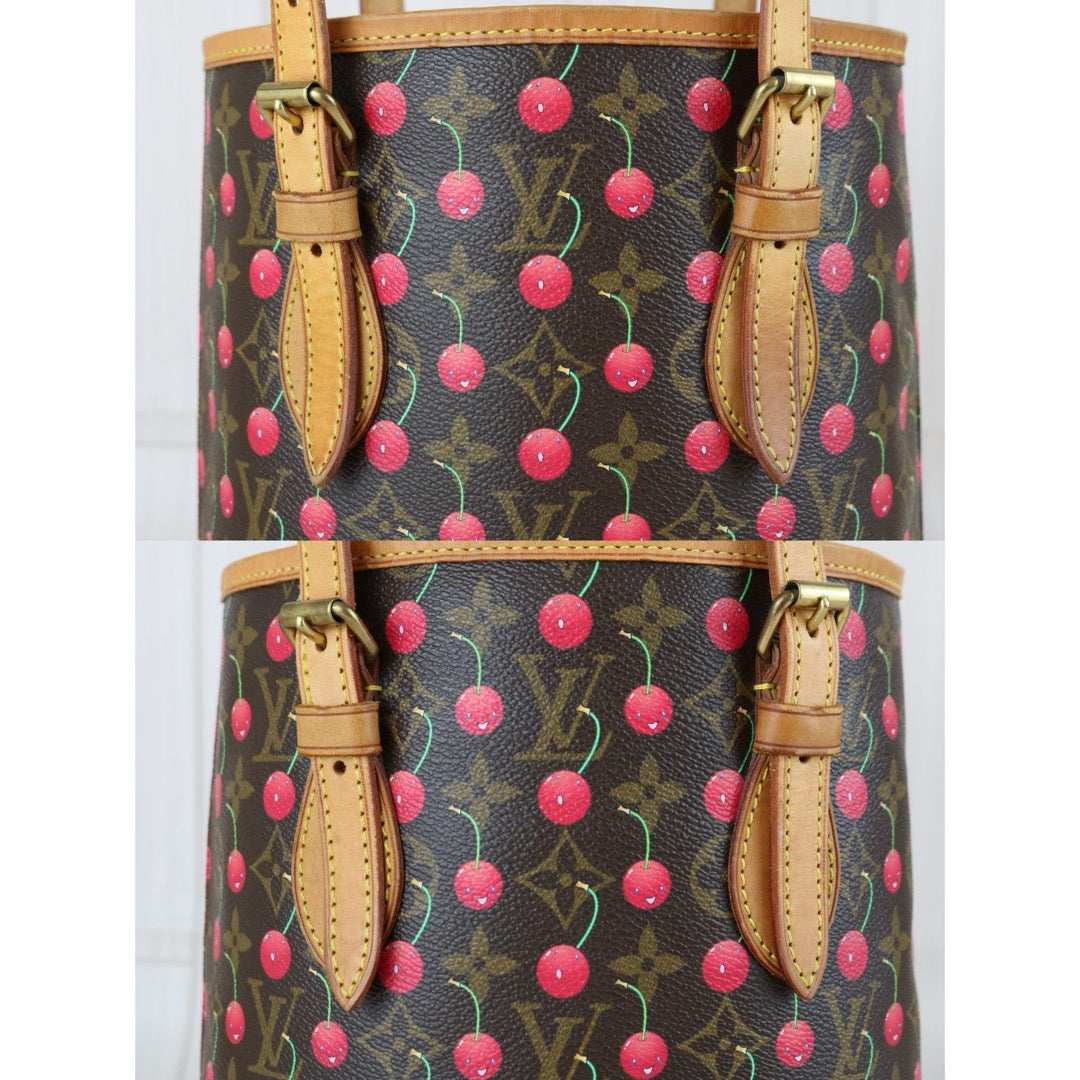 Good ( Rank AB)｜ LV Takashi Murakam Cherry Monogram Petit Bucket PM Tote Bag｜J25010901