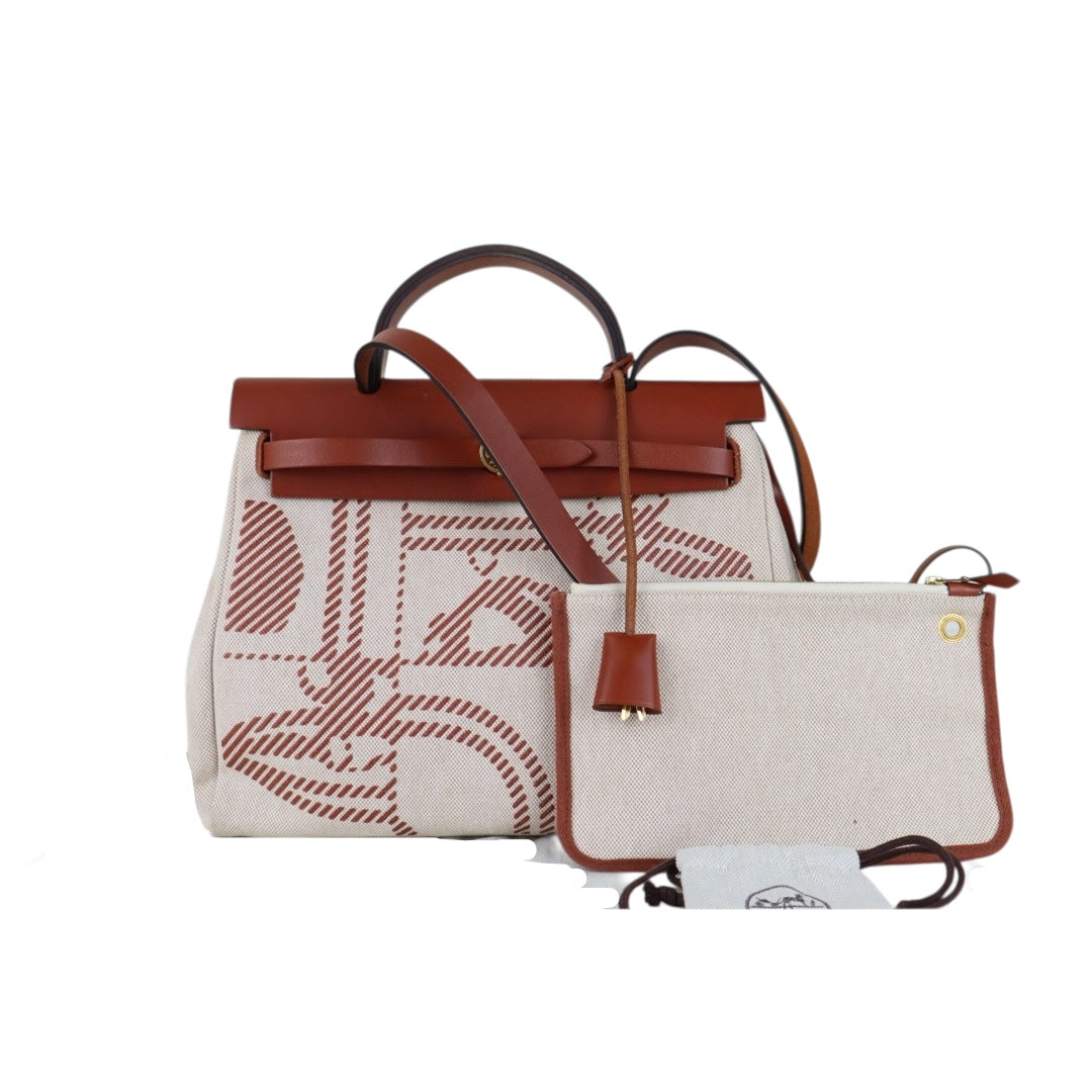 Include Entrupy Certificate of Authenticity｜Very Good ( Rank A)｜ HERMES Herbag Zip 31  Shoulder Bag U Stamp Made In 2022Year｜S26040102