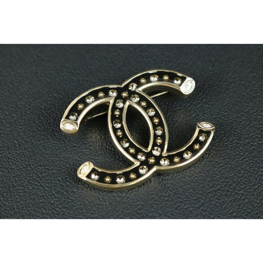 Include Authentic Detective Certificate of Authenticity｜Very Good ( Rank A)｜ CHANEL F22P Coco Mark Rhinestone Brooch Made In 2022Year ｜S26050707