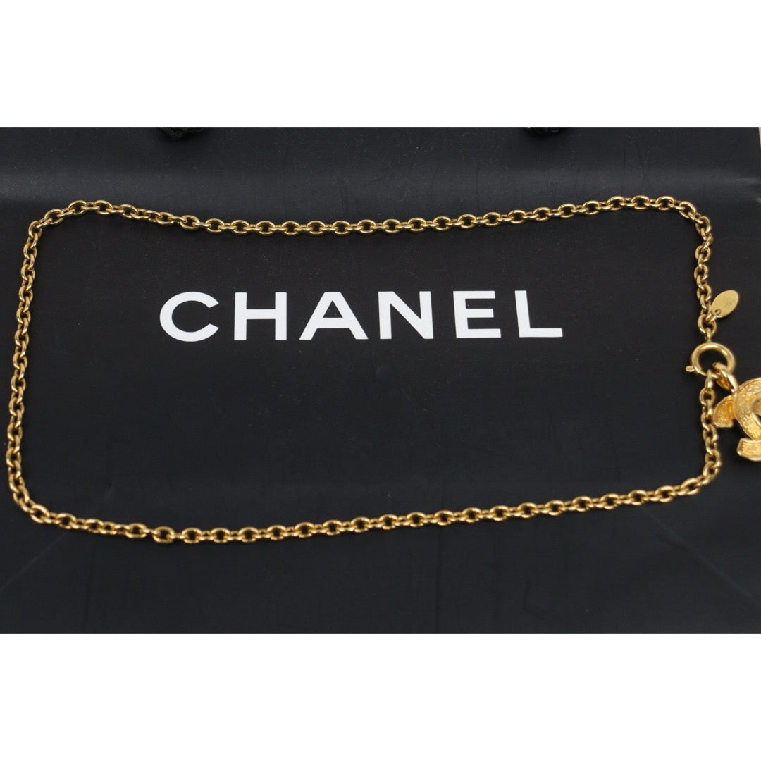 Very Good ( Rank A) ｜  CHANEL Vintage Coco Mark Gold Necklace ｜25103109