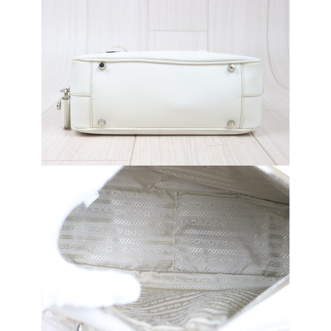 Good ( Rank AB)｜Prada Plume mini HandBag White｜V24121909