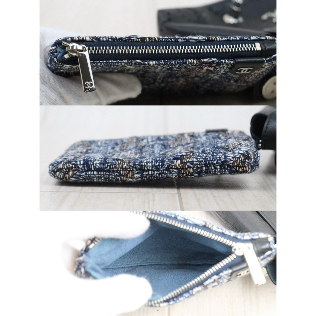 Very Good ( Rank A)｜ CHANEL Calf Leather Matrasse Chain Limited Edition Eyelets Shoulder Bag Waist Bag Black Made In 2019Year｜Y25072805