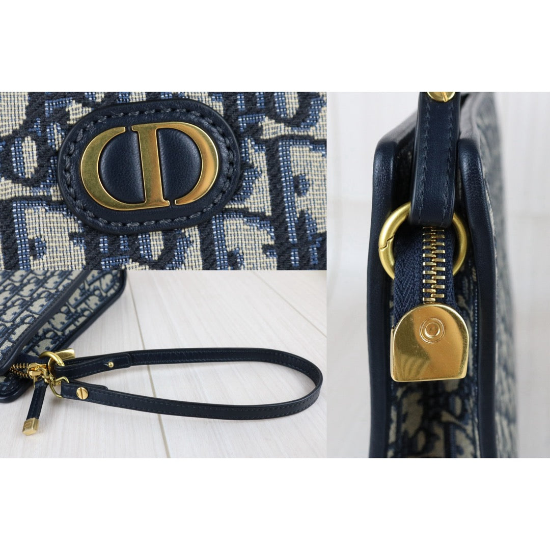 Include Entrupy Certificate of Authenticity｜Very Good ( Rank A)｜Full Set Dior 25 Montaigne Oblique Pouch Handbag｜S26050602
