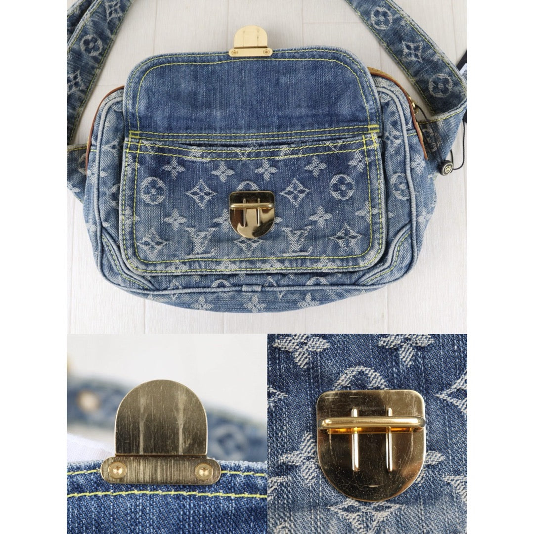 Include Entrupy Certificate of Authenticity｜Good ( Rank AB)｜Louis Vuitton Monogram  Denim Bum Bag  ｜S26090746