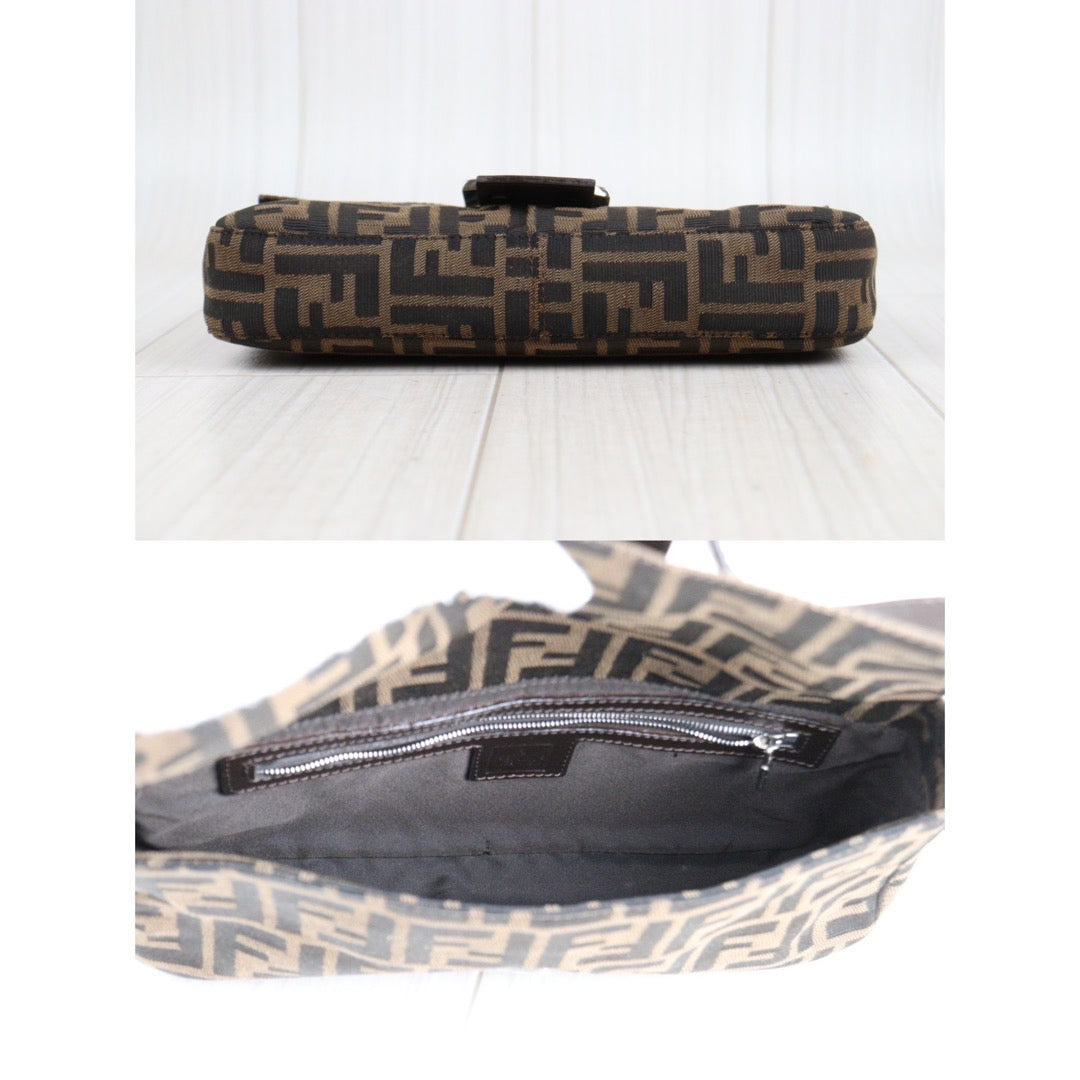 Rank A｜ FENDI Zucca Mamma Baguette Shoulder Bag ｜23111511