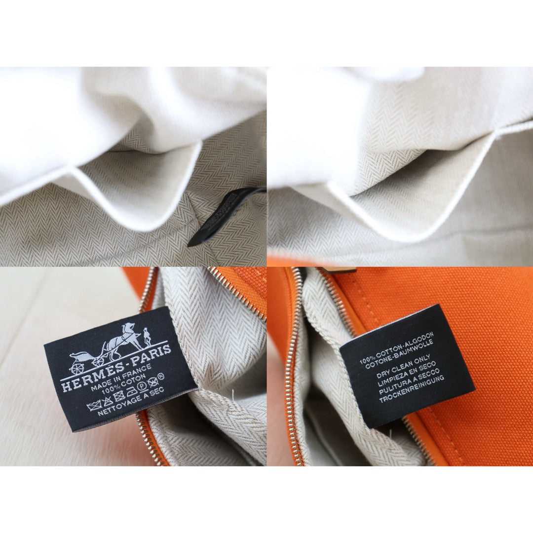 Very Good ( Rank A) ｜ HERMES Bride-A-Brac Canvas Orange Handbag ｜S25103004