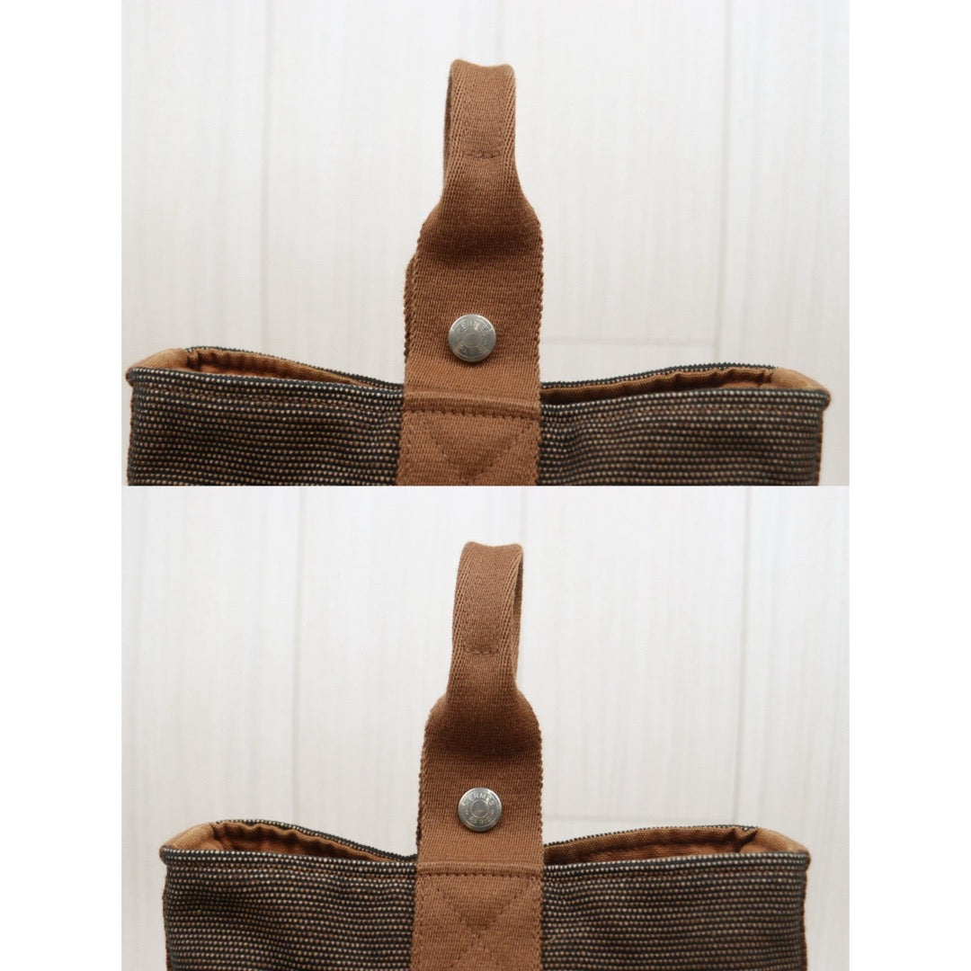 Good ( Rank AB)｜ Hermes Saxo Vintage Canvas Basket Brown PM｜V25102103