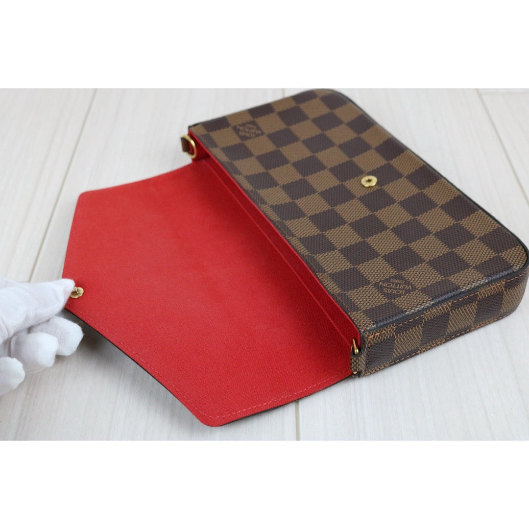 Very Good ( Rank A)｜LV Damier Pochette Felicie Shoulder Bag｜X24122202
