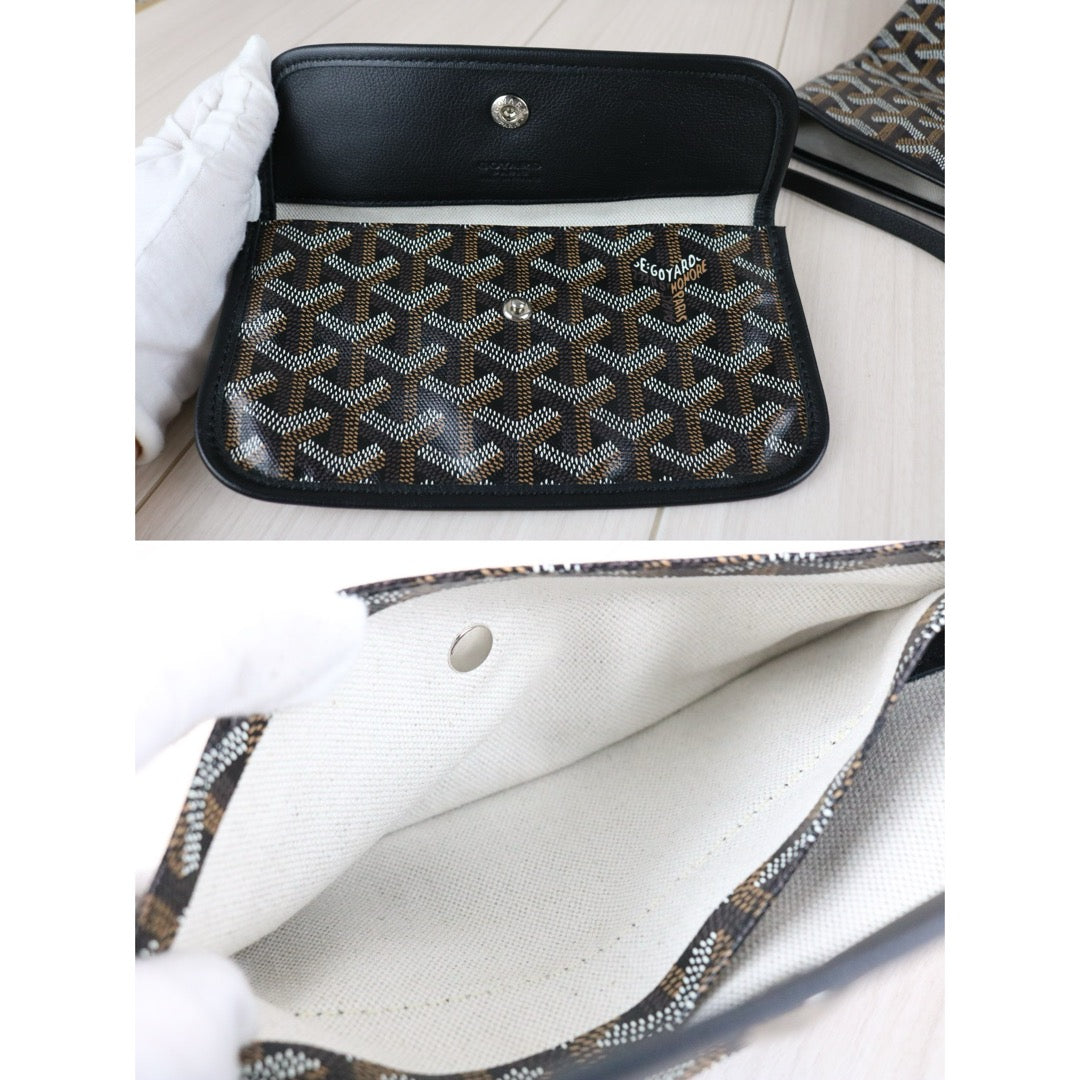 Very Good ( Rank A)｜ Goyard Saint-Louis GM Tote Bag Black｜S25070701