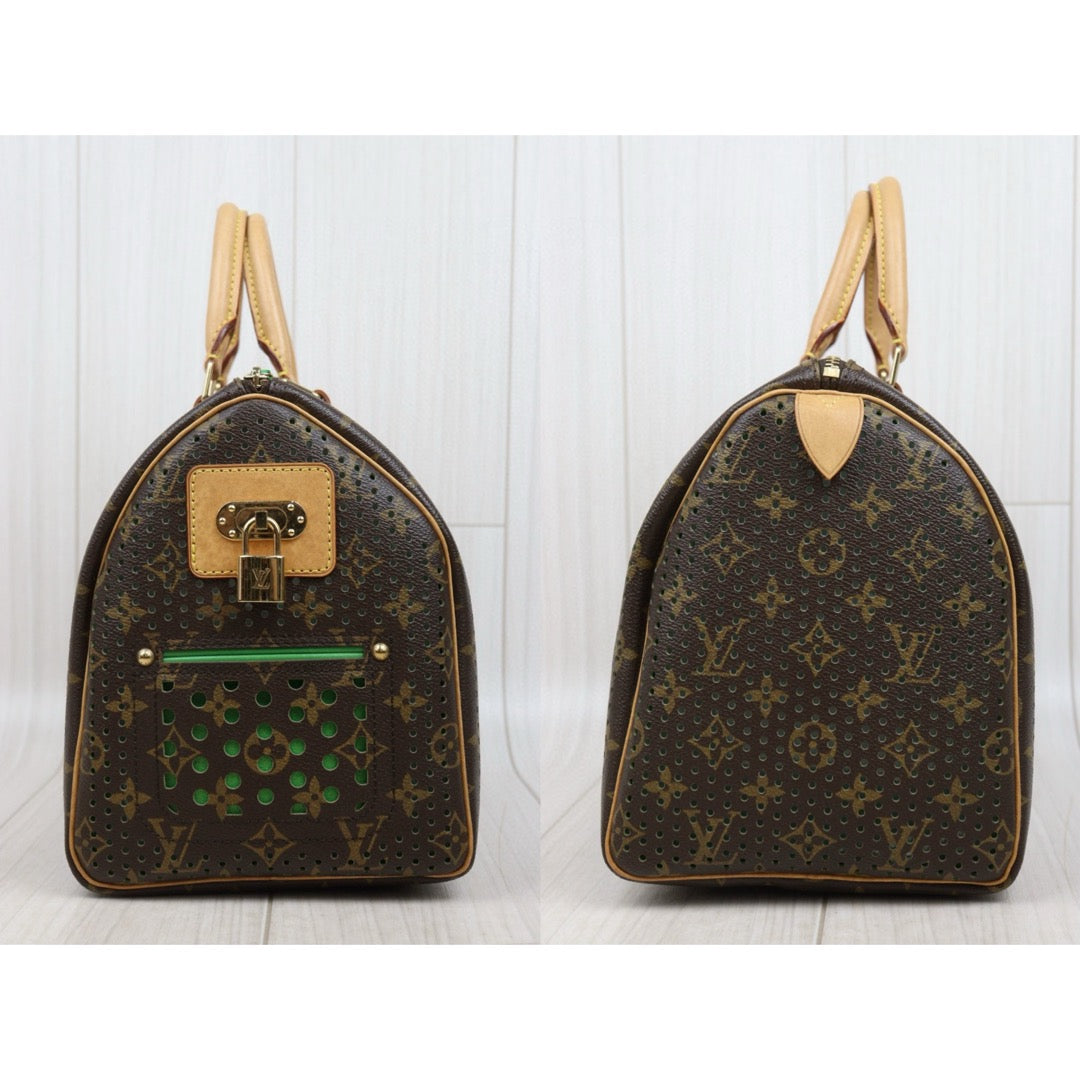 Good ( Rank AB) ｜ LV Monogram Hollow Design  Speedy 30 Hand Bag Green Limited edition｜25051902