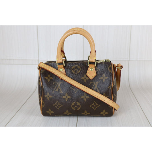 Good ( Rank AB)｜LV Monogram Nano Speedy  Shoulder Bag｜X26011108