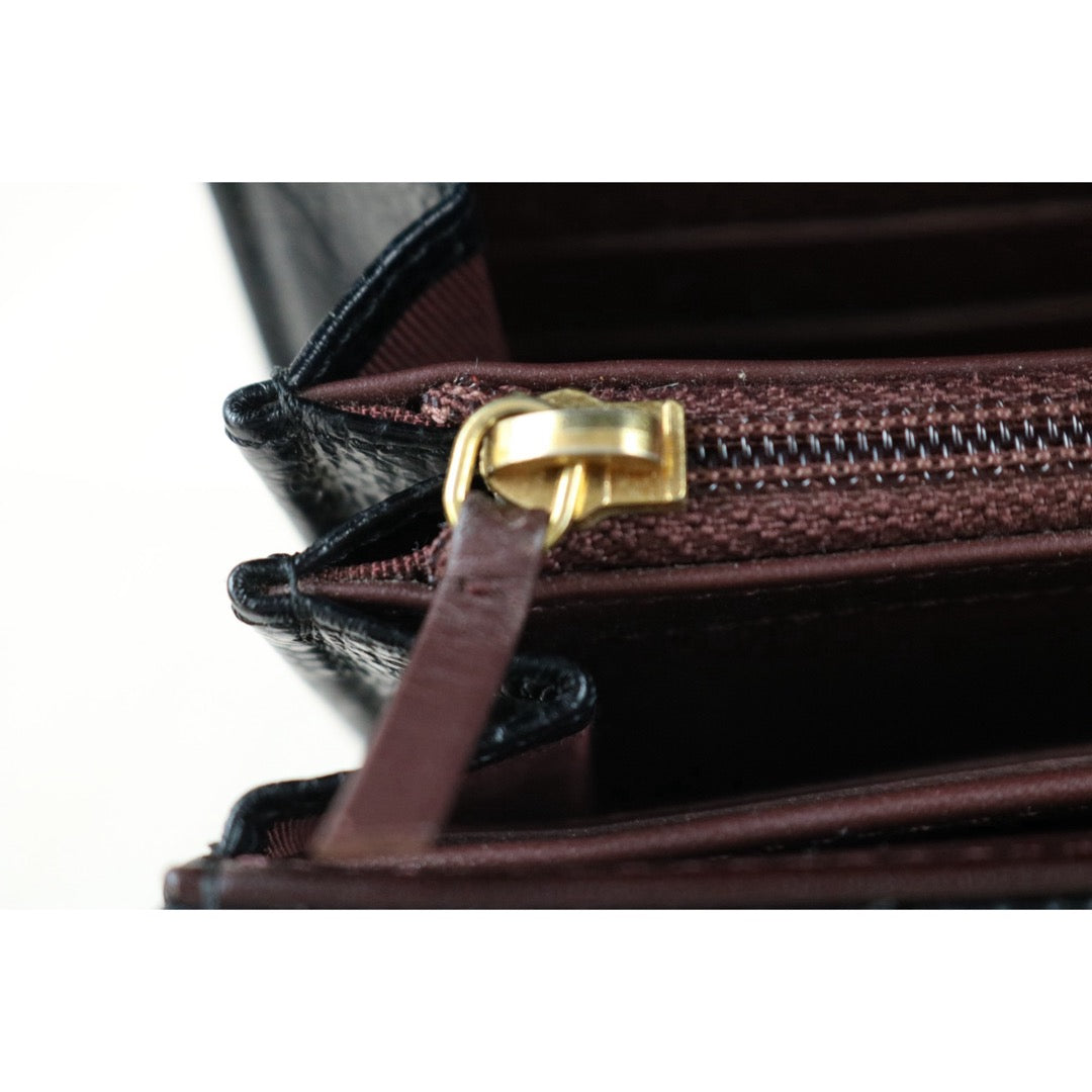 Include Entrupy Certificate of Authenticity｜Very Good ( Rank A)｜CHANEL Caviar Skin Black Long Wallet Made In 2015-2016Year｜S26050801