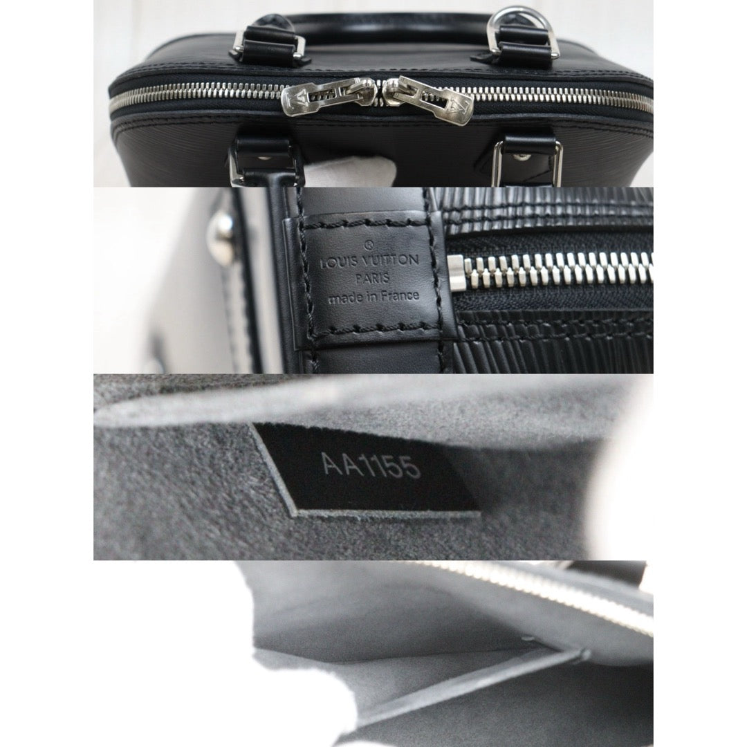 Good ( Rank AB)｜LV Epi Alma BB HandBag Shoulder Bag Black｜25111006
