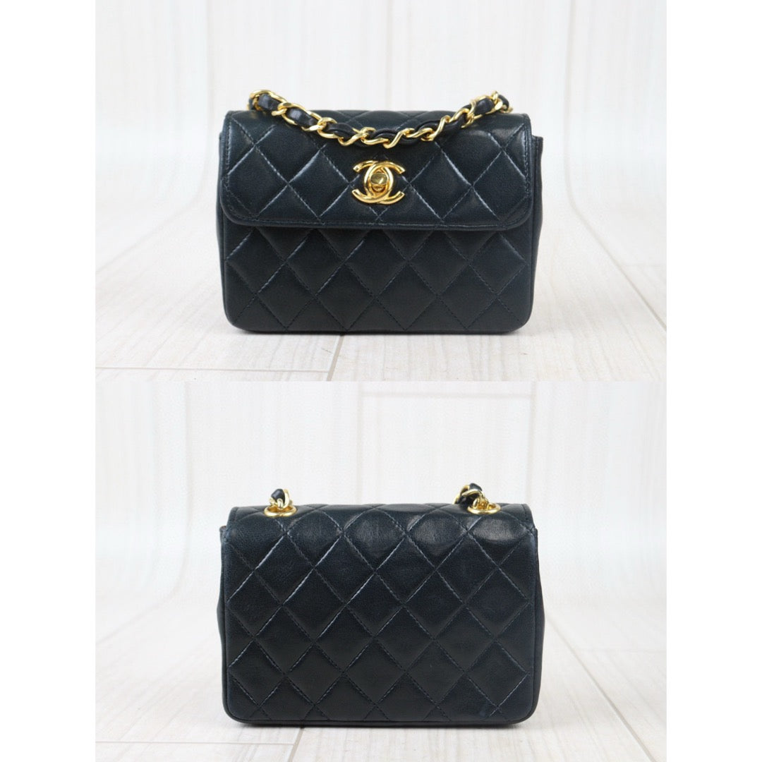 Good ( Rank AB) ｜ CHANEL  Lamb Skin Chain Mini CF  Shoulder Bag Made in 1986-1988Year ｜Y24082603