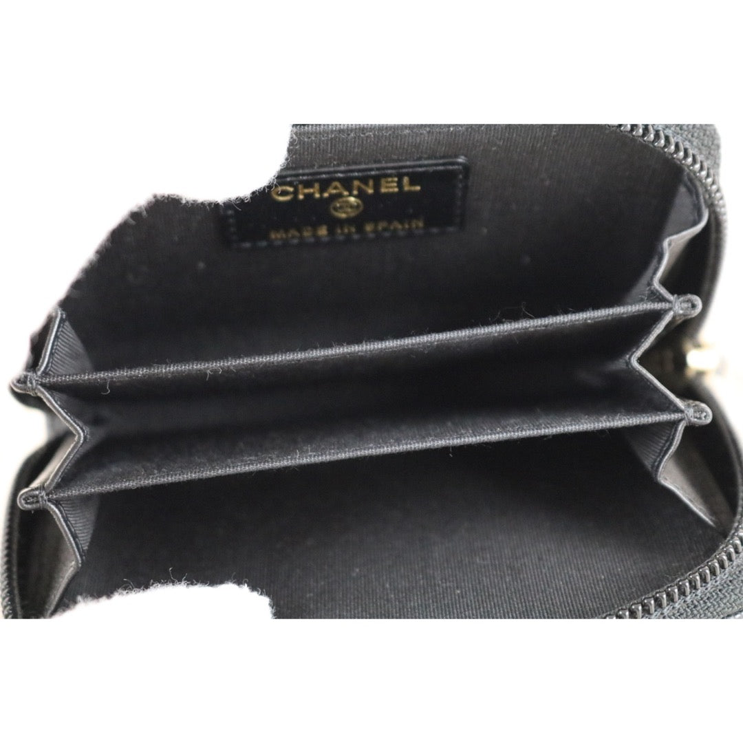 Very Good ( Rank A)｜Chanel Caviar Skin Leboy Wallet Black Made In 2020Year ｜S25072104