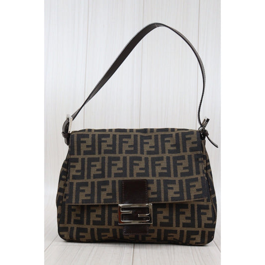 Rank AB｜ FENDI Zucca Mamma Baguette Shoulder Bag ｜24032206