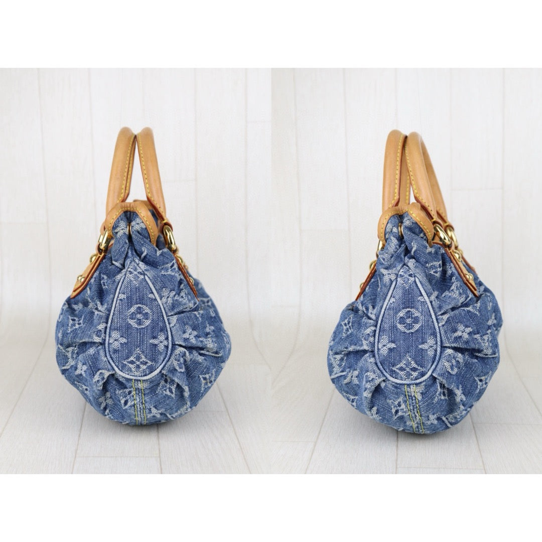 Good ( Rank AB)｜  LV Monogram Denim Pleaty Hand Bag ｜S25011503