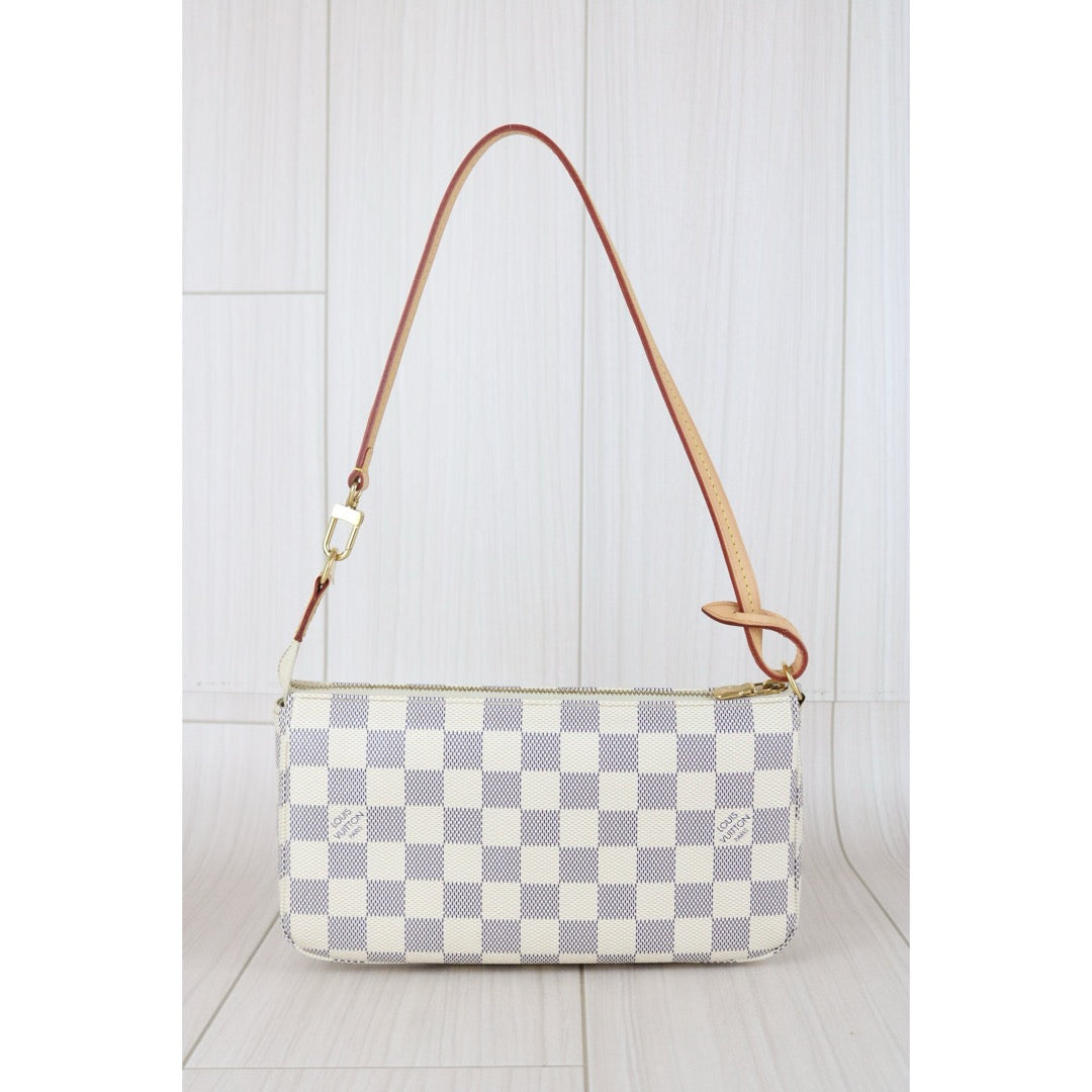 Very Good ( Rank A)｜LV Damier Azur Pochette Accessoires Current Model IC Chips Model｜X25081506