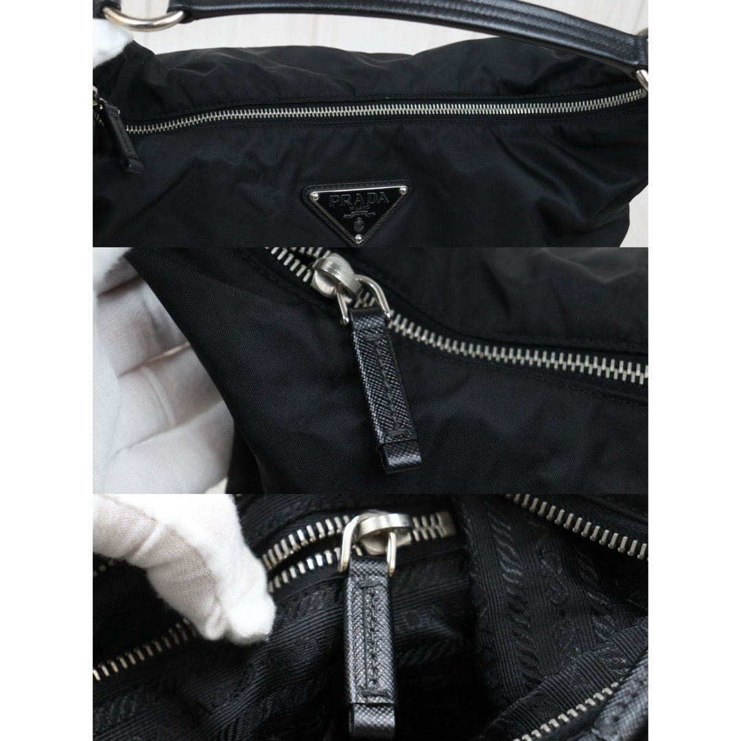 Very Good ( Rank A) ｜ PRADA HOBO GM Black HandBag ｜25120608